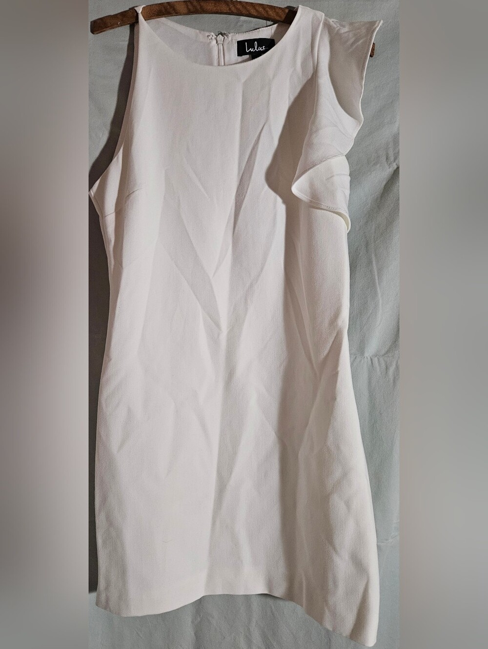 Lulu's Black and White Branded Label Top